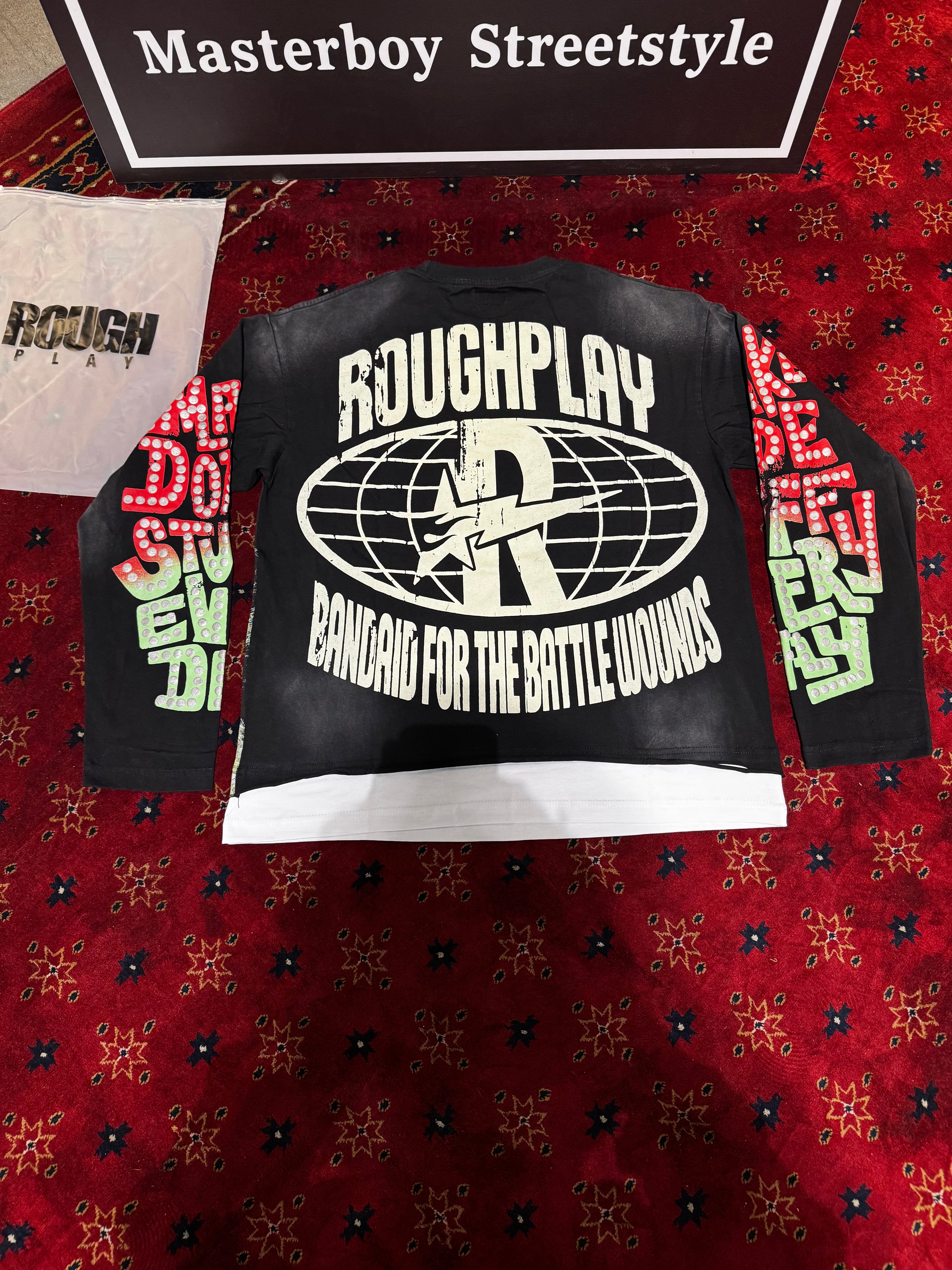 Rough Play skull and Rose T-shirt