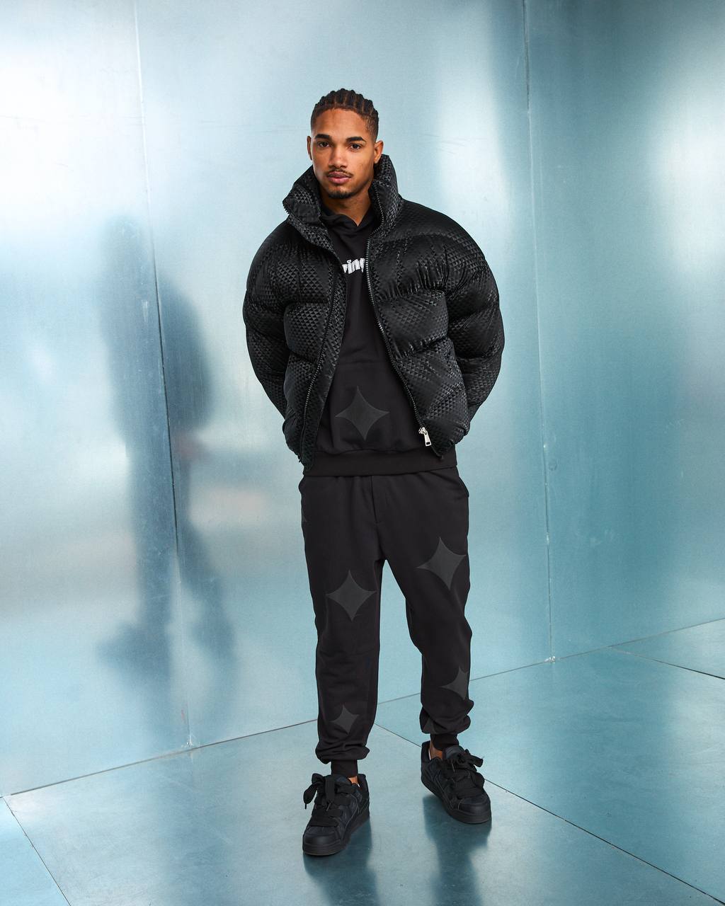 Matt Black Puffer jacket