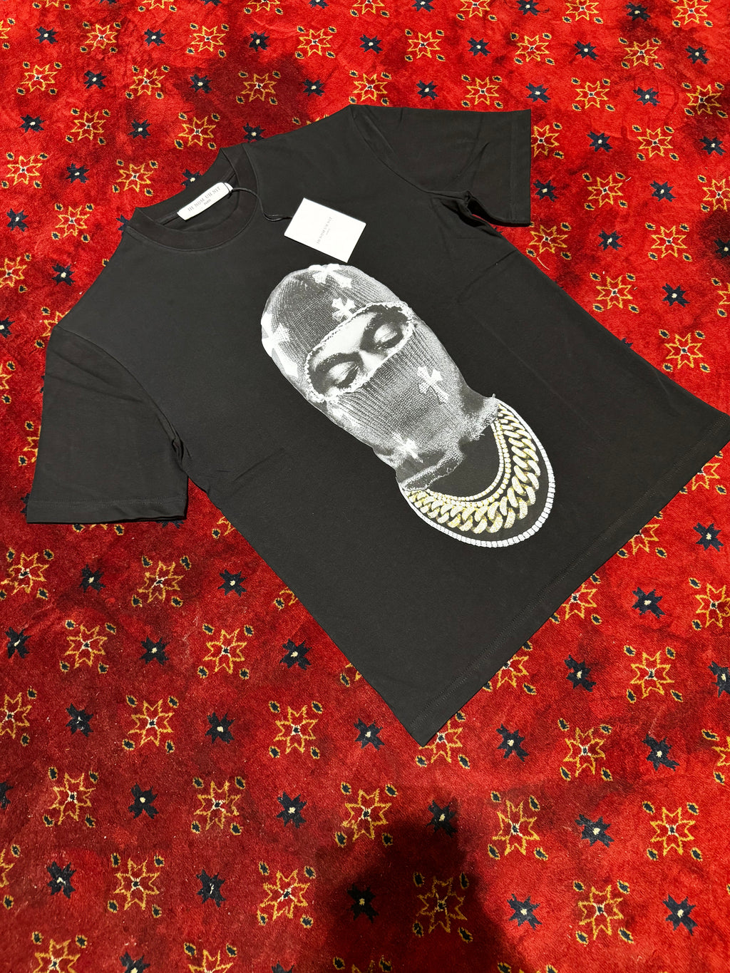 IH NOM Black Masked Cotton T shirt