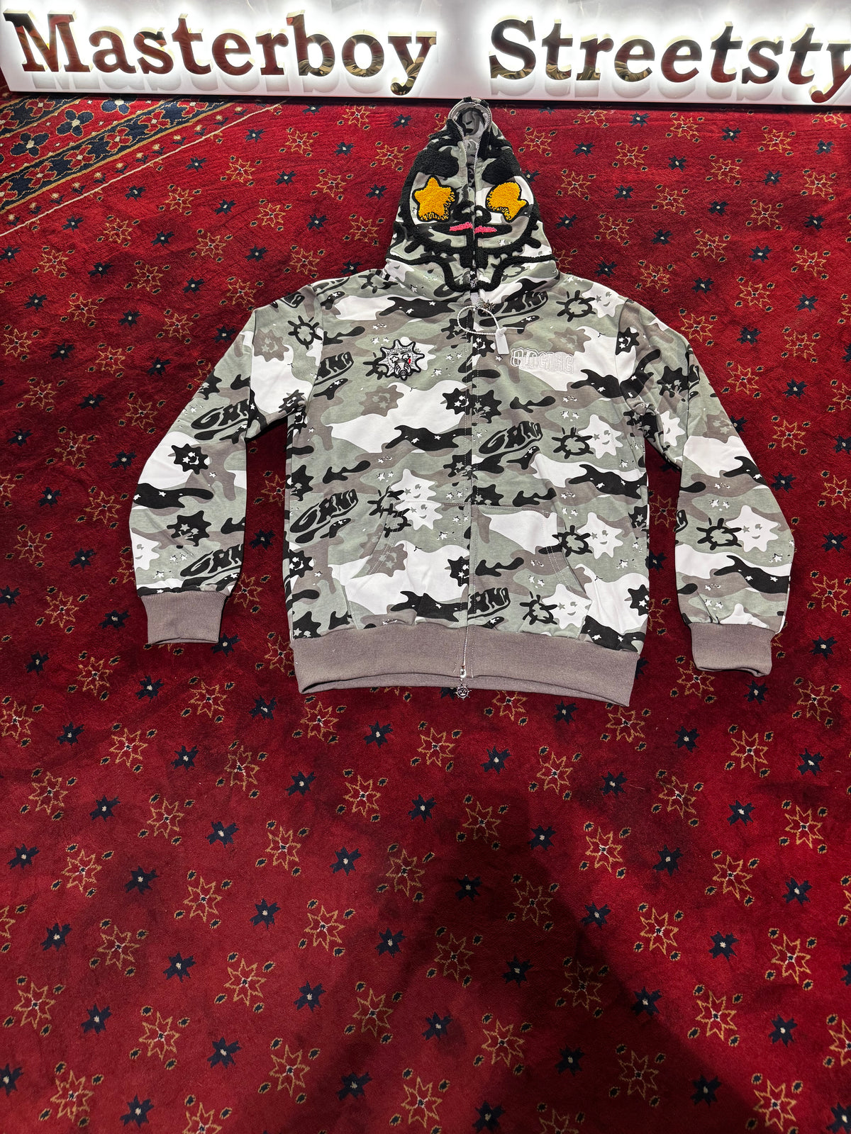 GLOGANG Full Zip Camouflage Hoodie