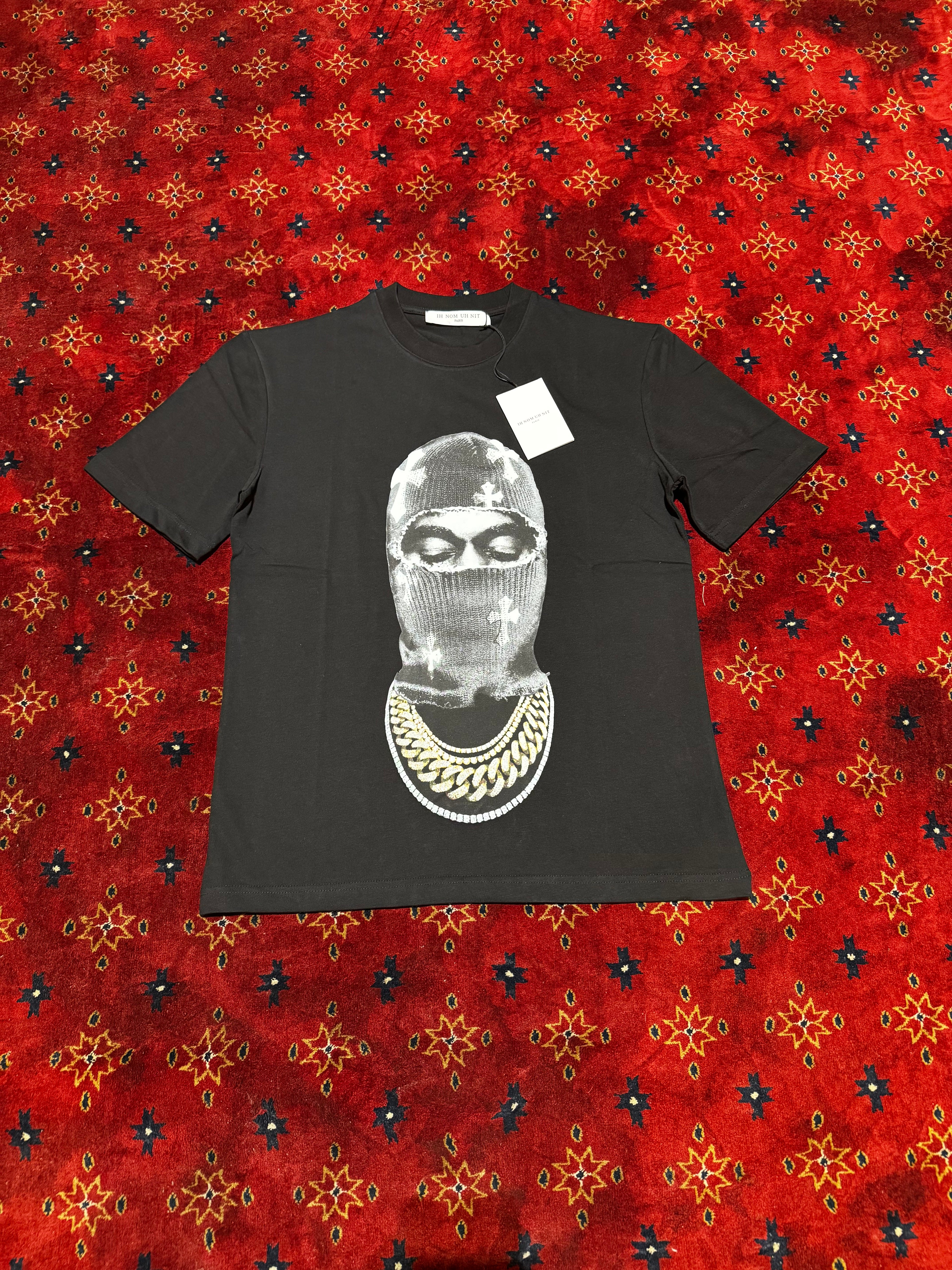 IH NOM Black Masked Cotton T shirt