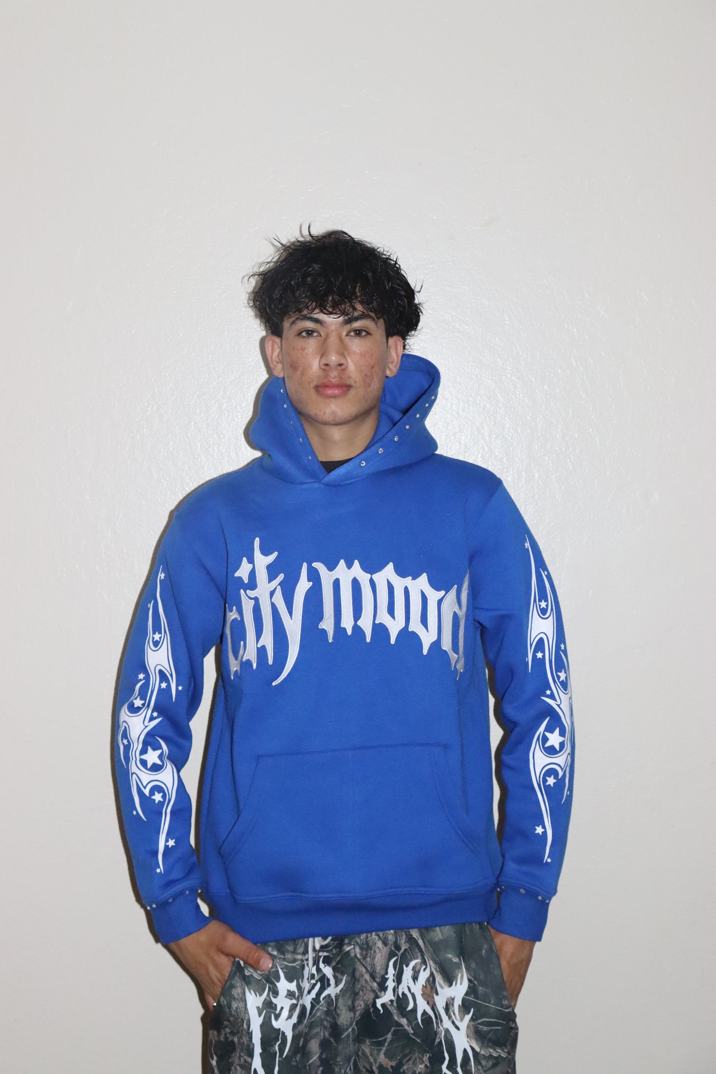 City Mood Embroidered Hoodie