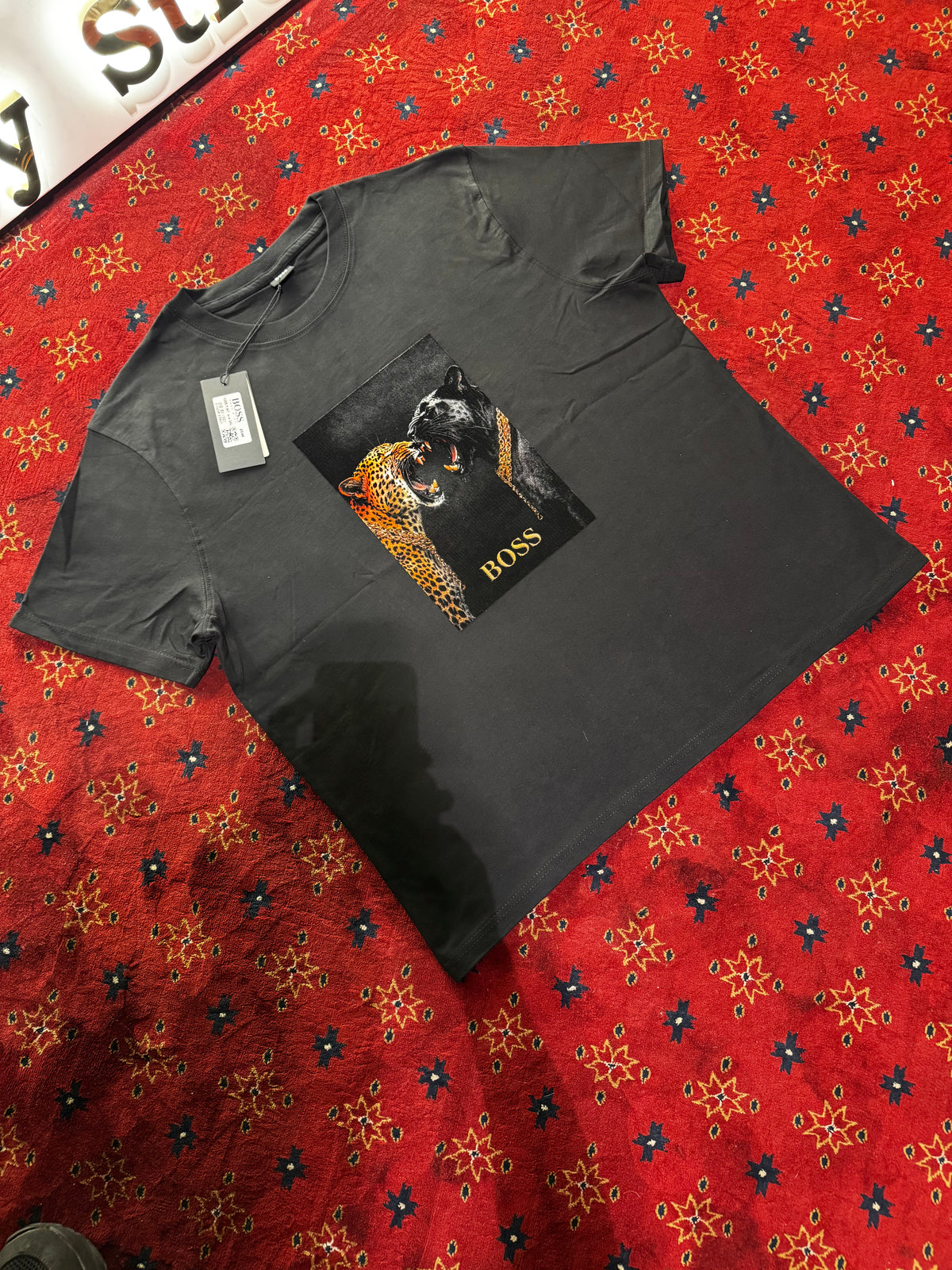 Boos Cheetah Print T-shirt