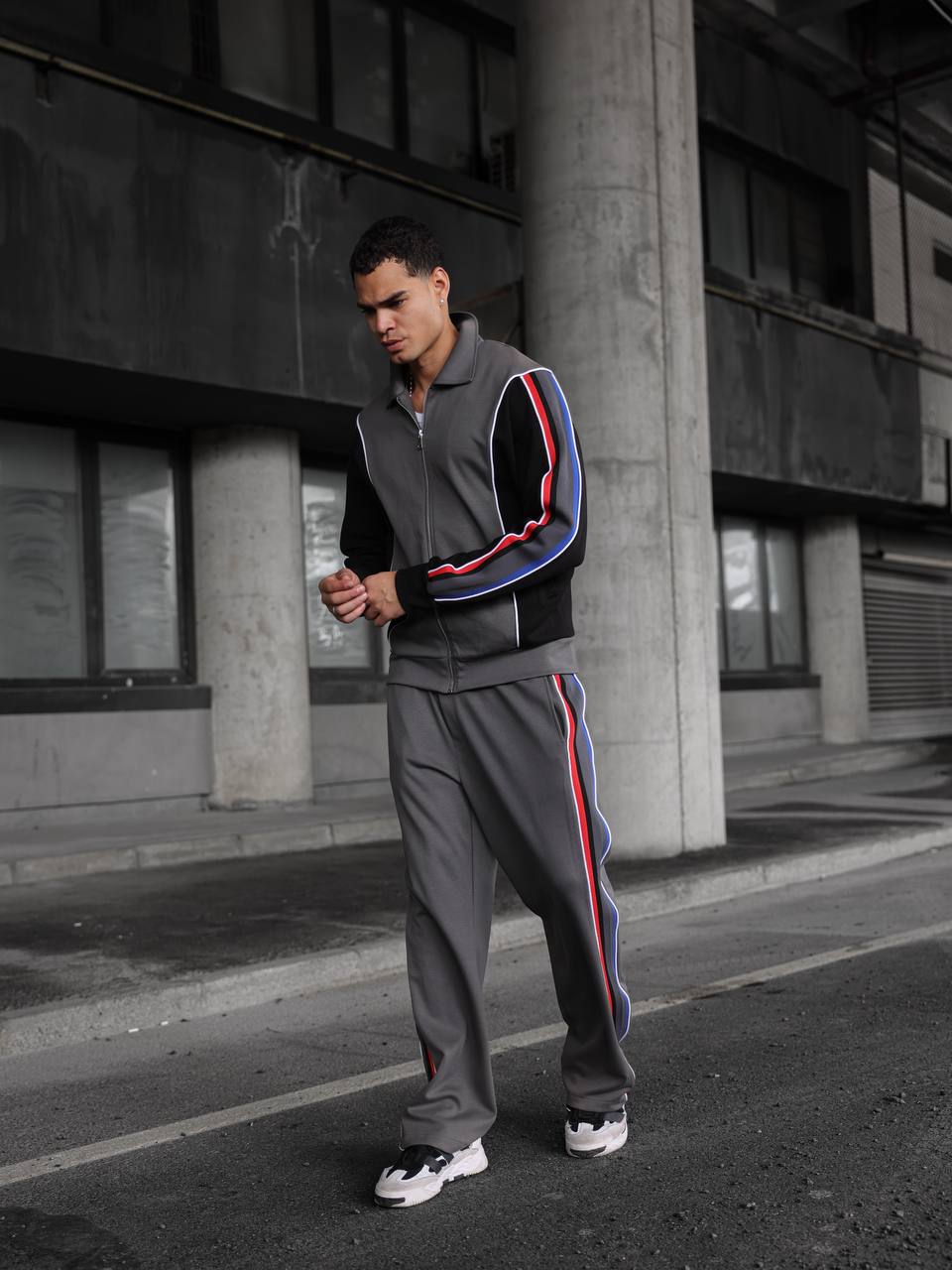 Gray city glide tracksuit