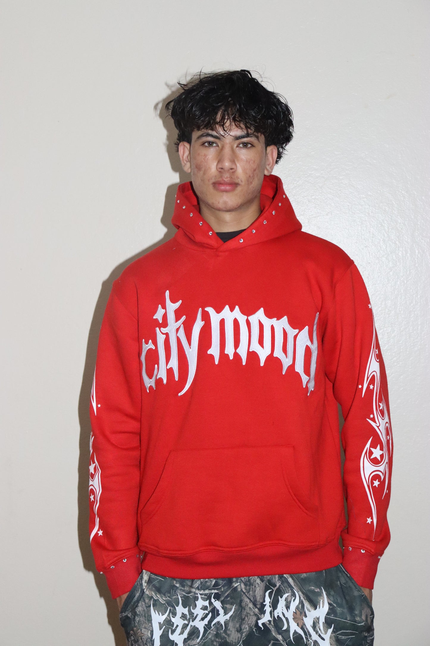 City Mood Embroidered Hoodie