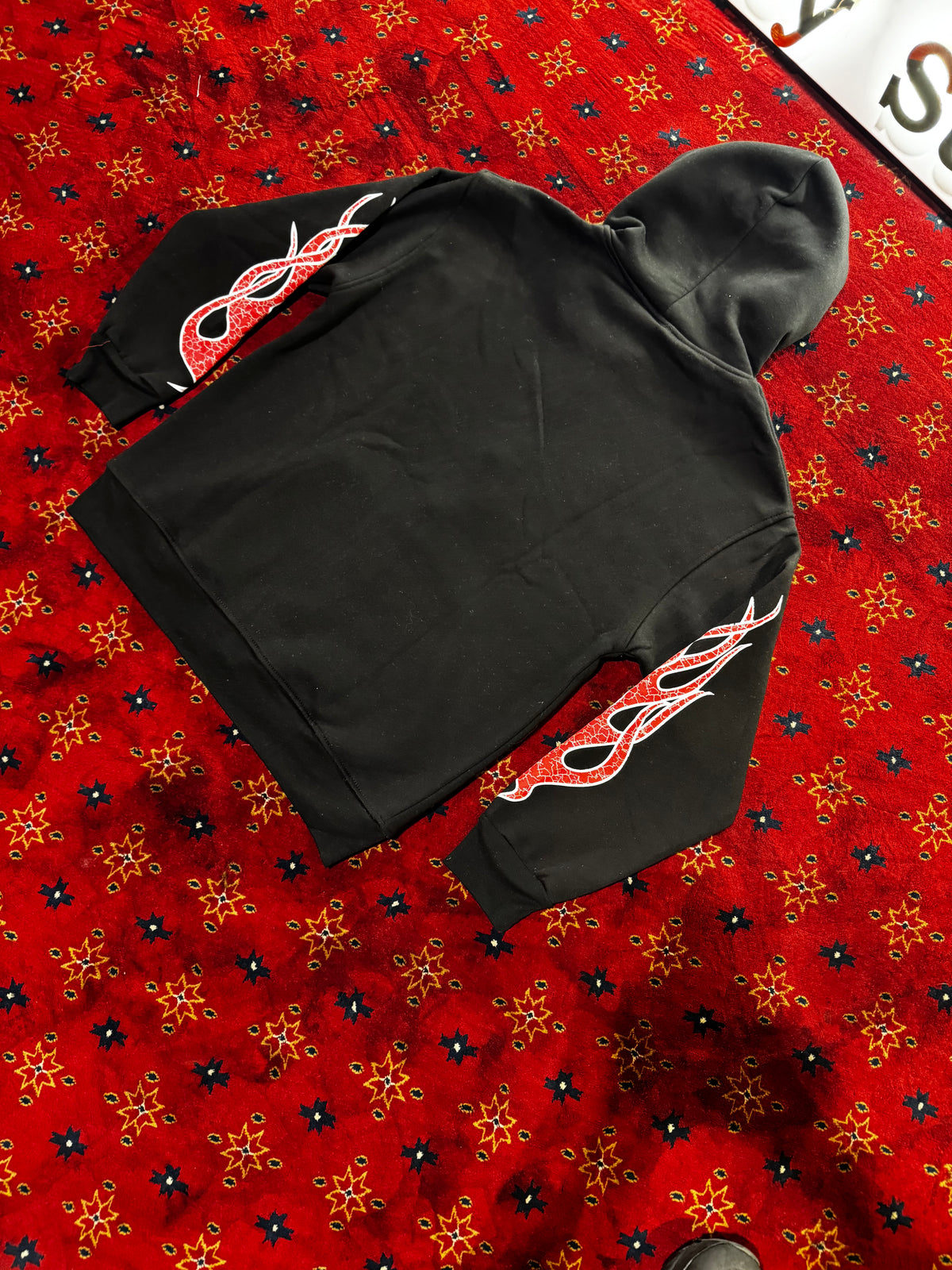 Masterboy Red Flame Rider Hoodie