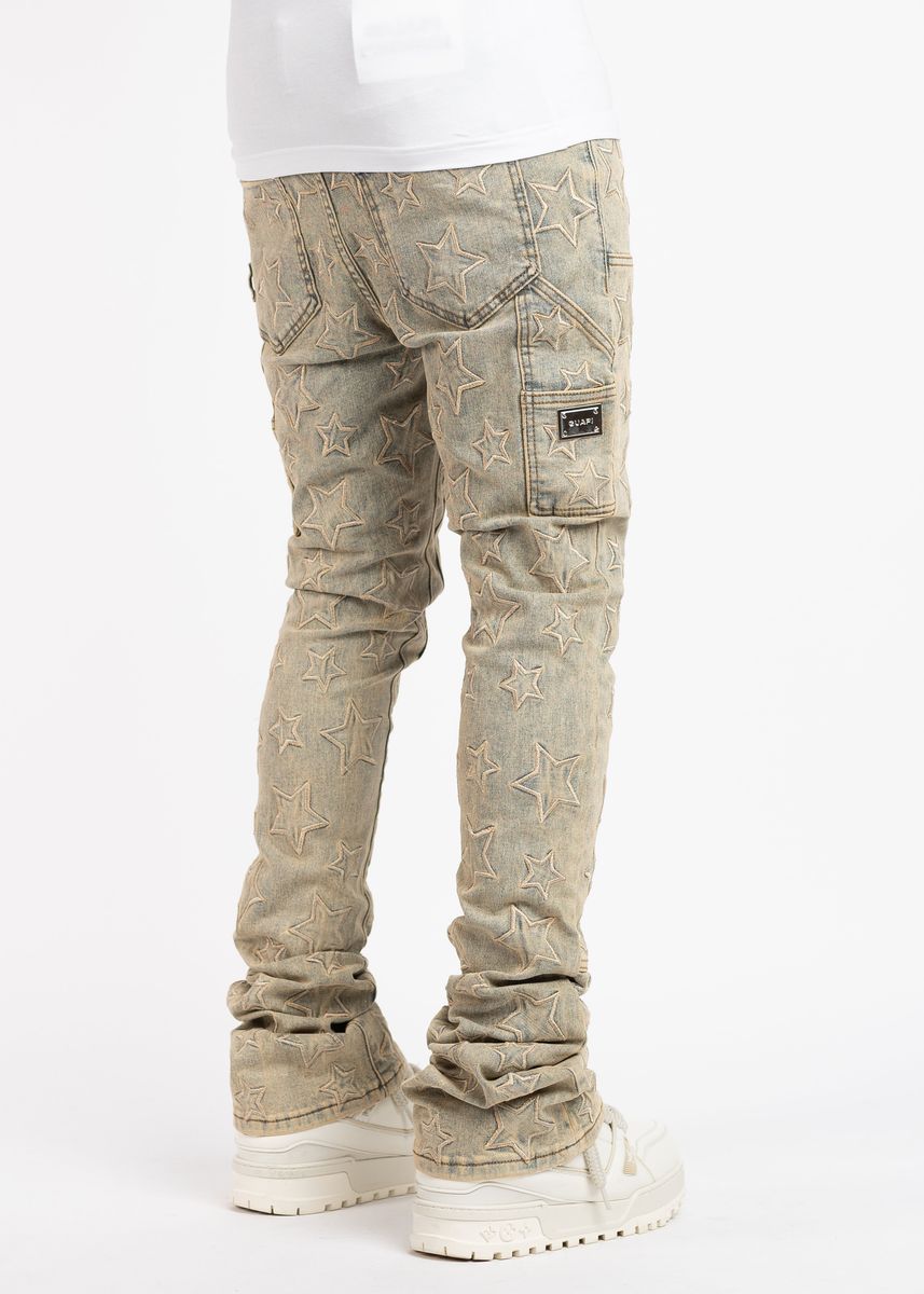Aqua vintage Stars Denim (Aqua-Blue-Stars-Denim