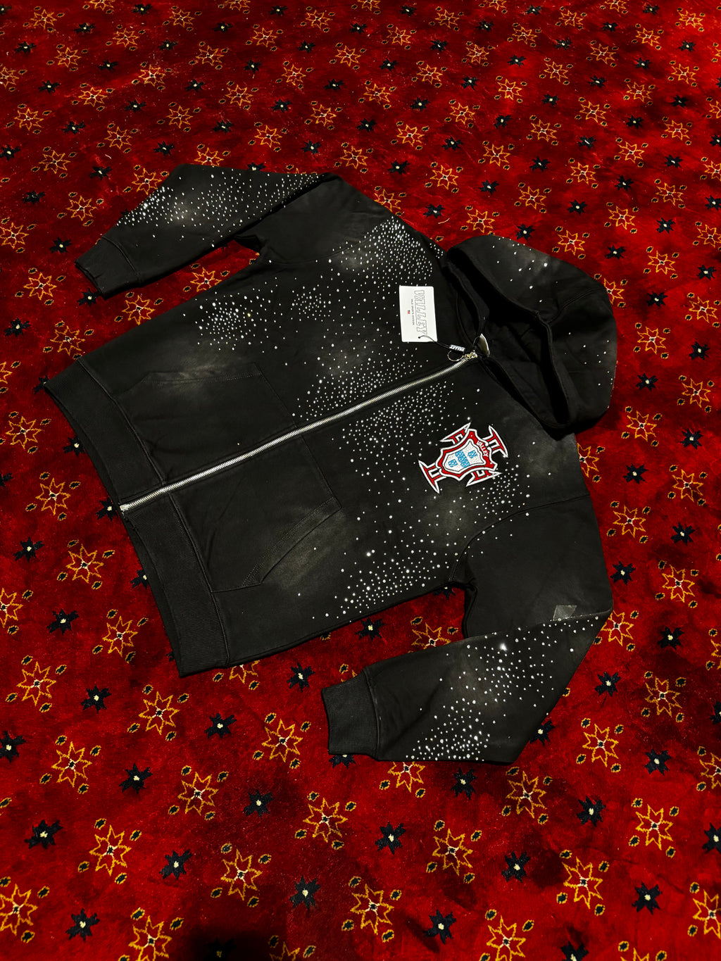 Valley Dreams Rhinestone Zip Up Hoodie