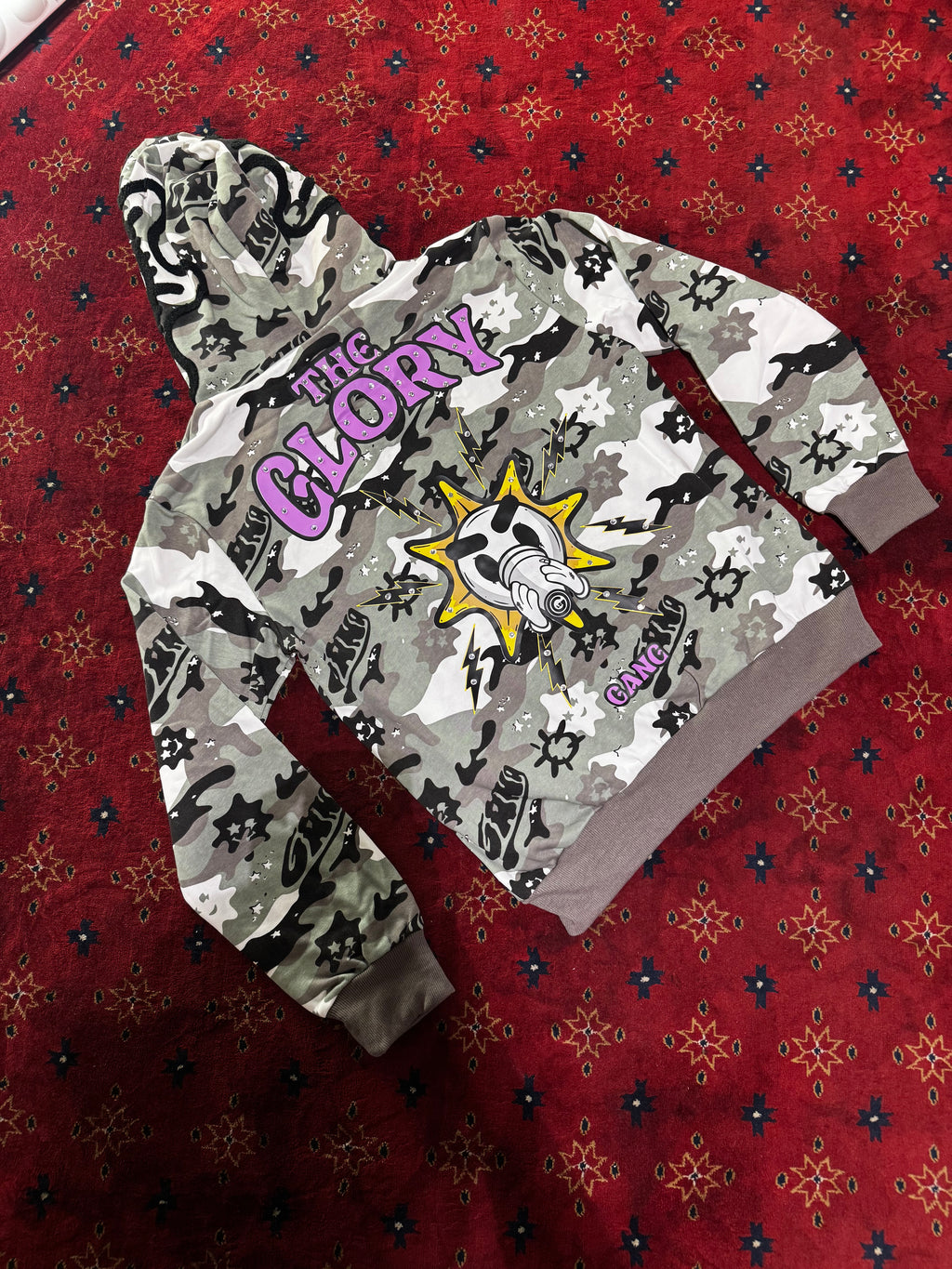 GLOGANG Full Zip Camouflage Hoodie