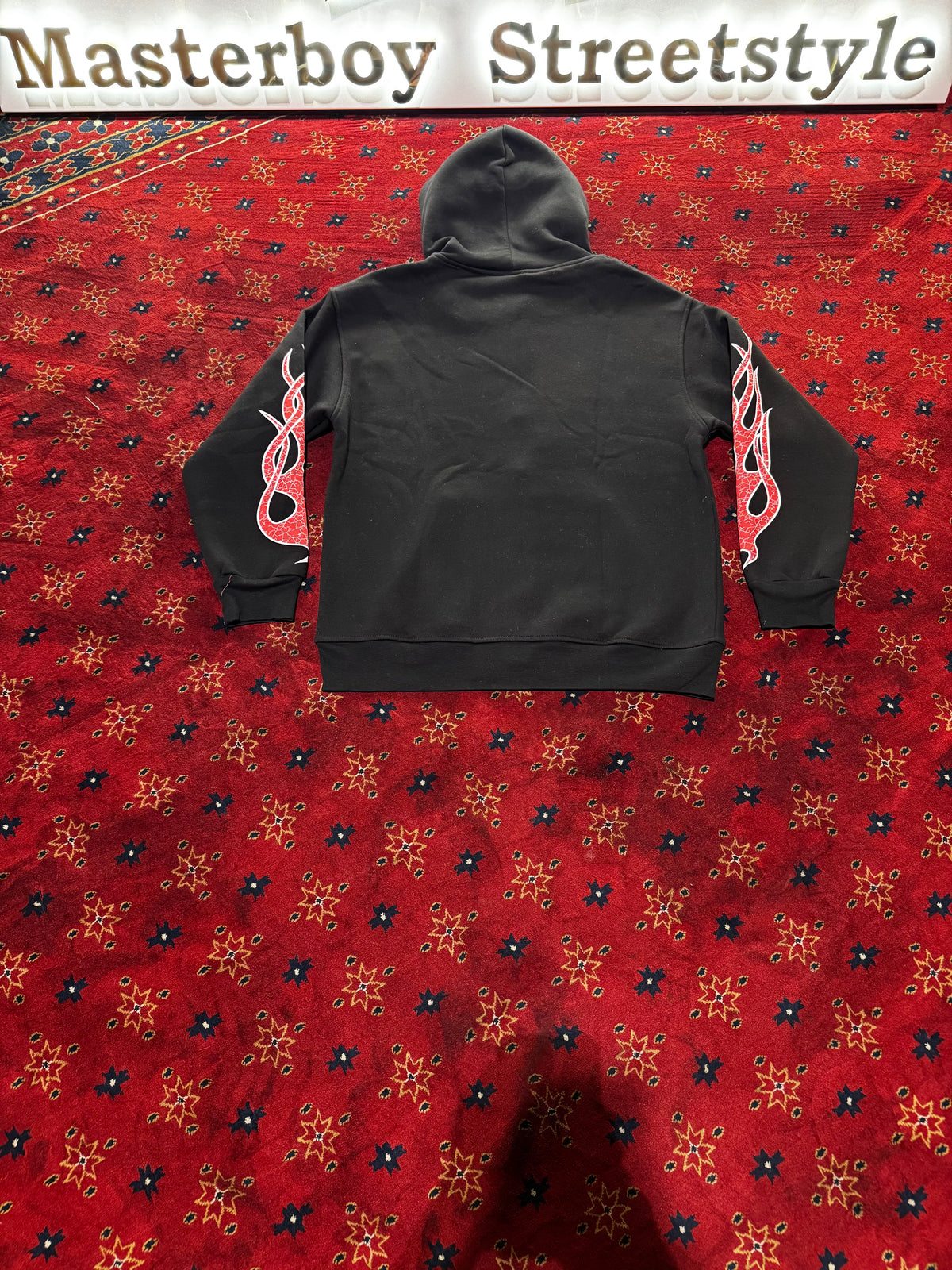 Masterboy Red Flame Rider Hoodie