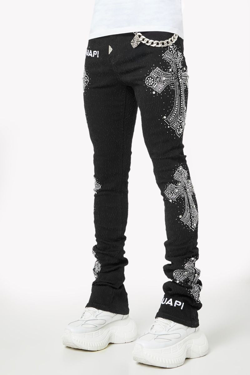 Guapi Original rhinestone flare skinny pants