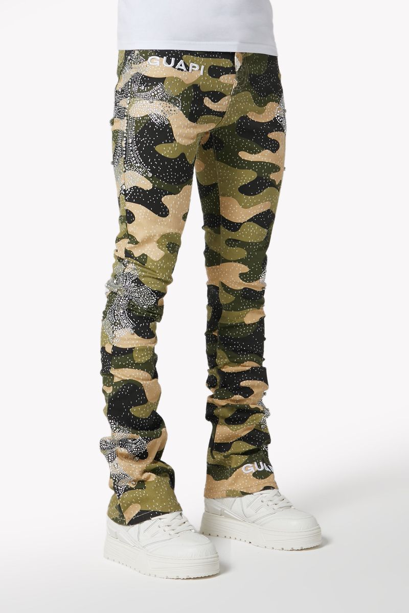 Guapi Original rhinestone flare skinny pants