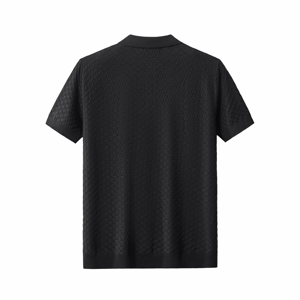 PRIMEKNIT BUTTON POLO IVORY