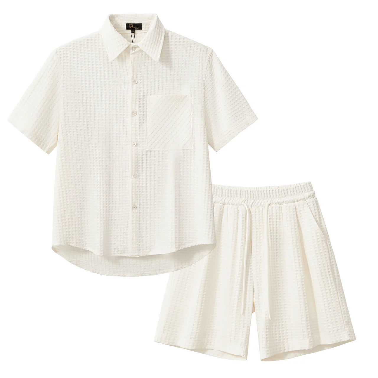 Luxury Summer sets, Waffle Textured. Drift sets shorts and shirt