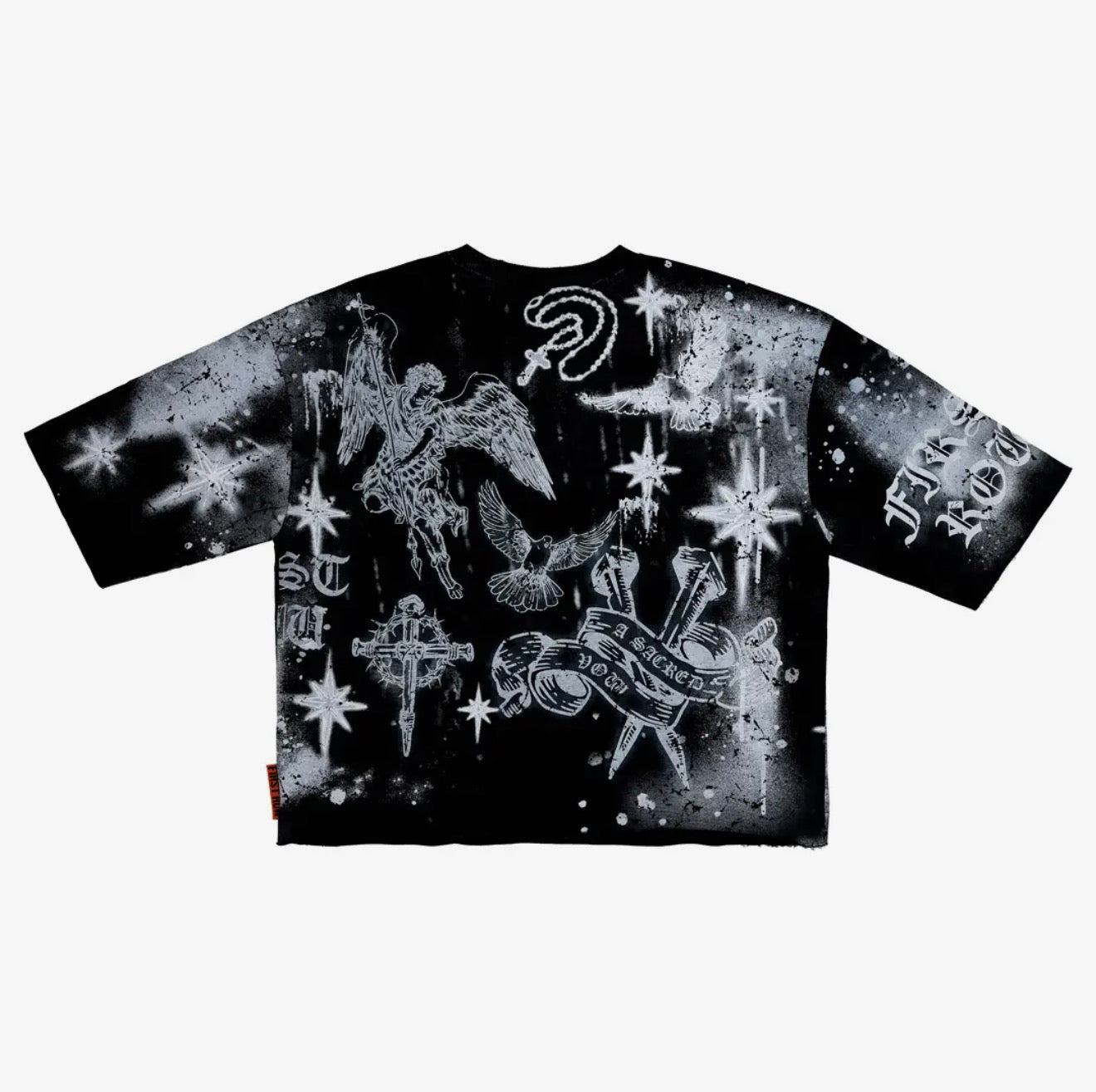 A scared vow Halo spirit cropped Tee