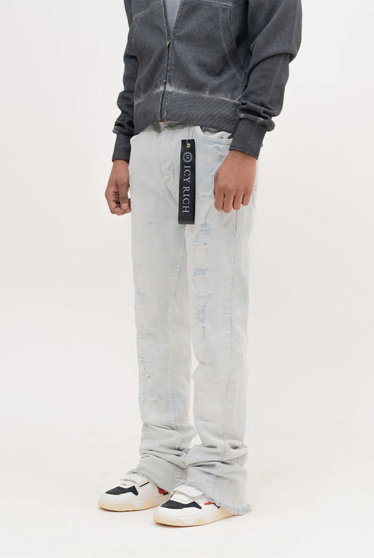 Light blue Renaissance Black Icy Rich jeans
