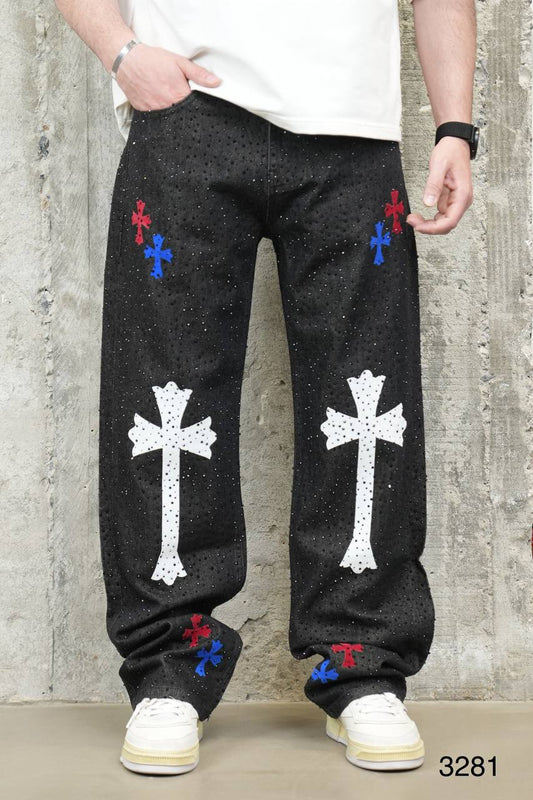 Crossfire Black Rhinestone Jeans