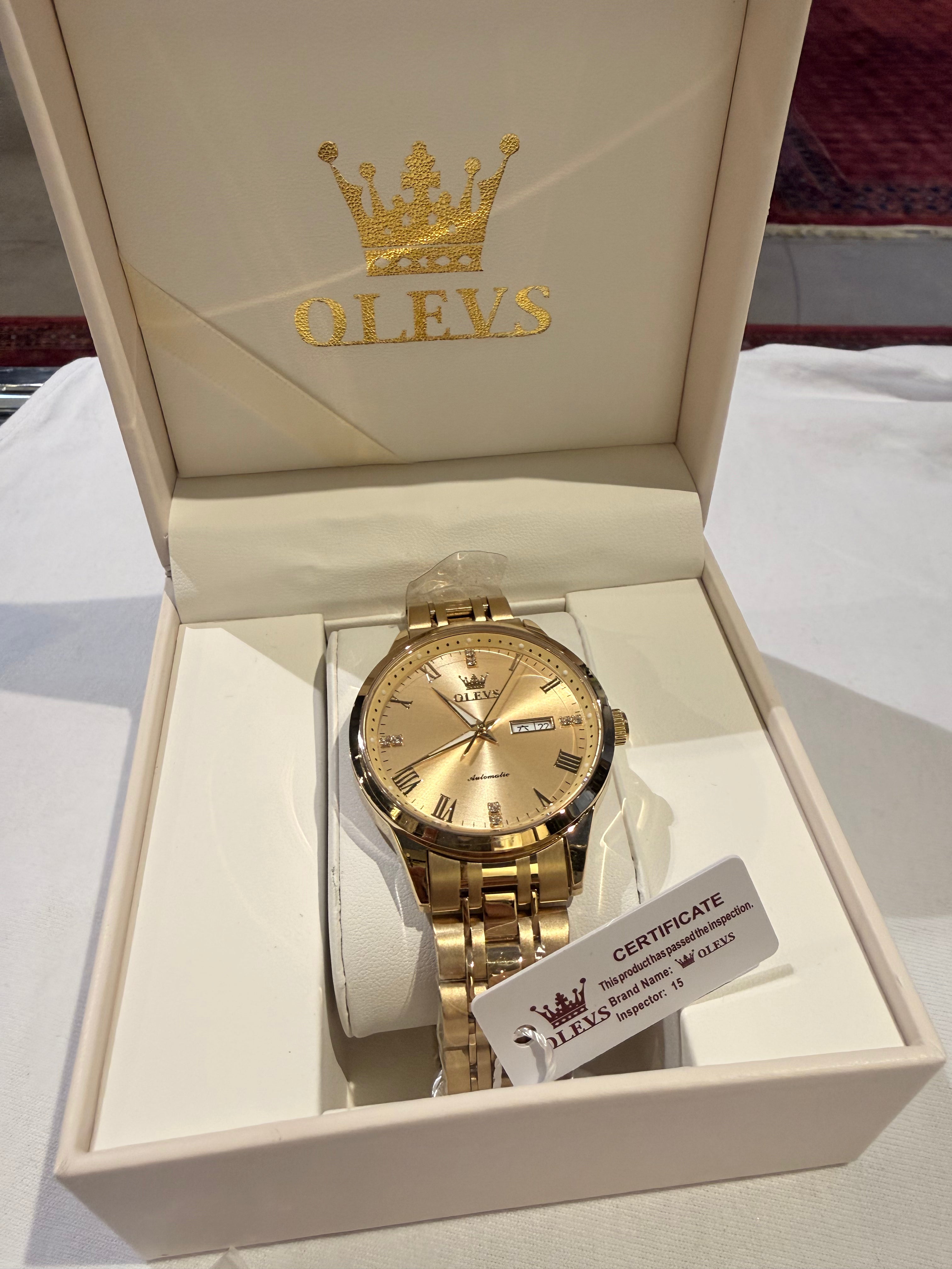 Olevs Gold watch