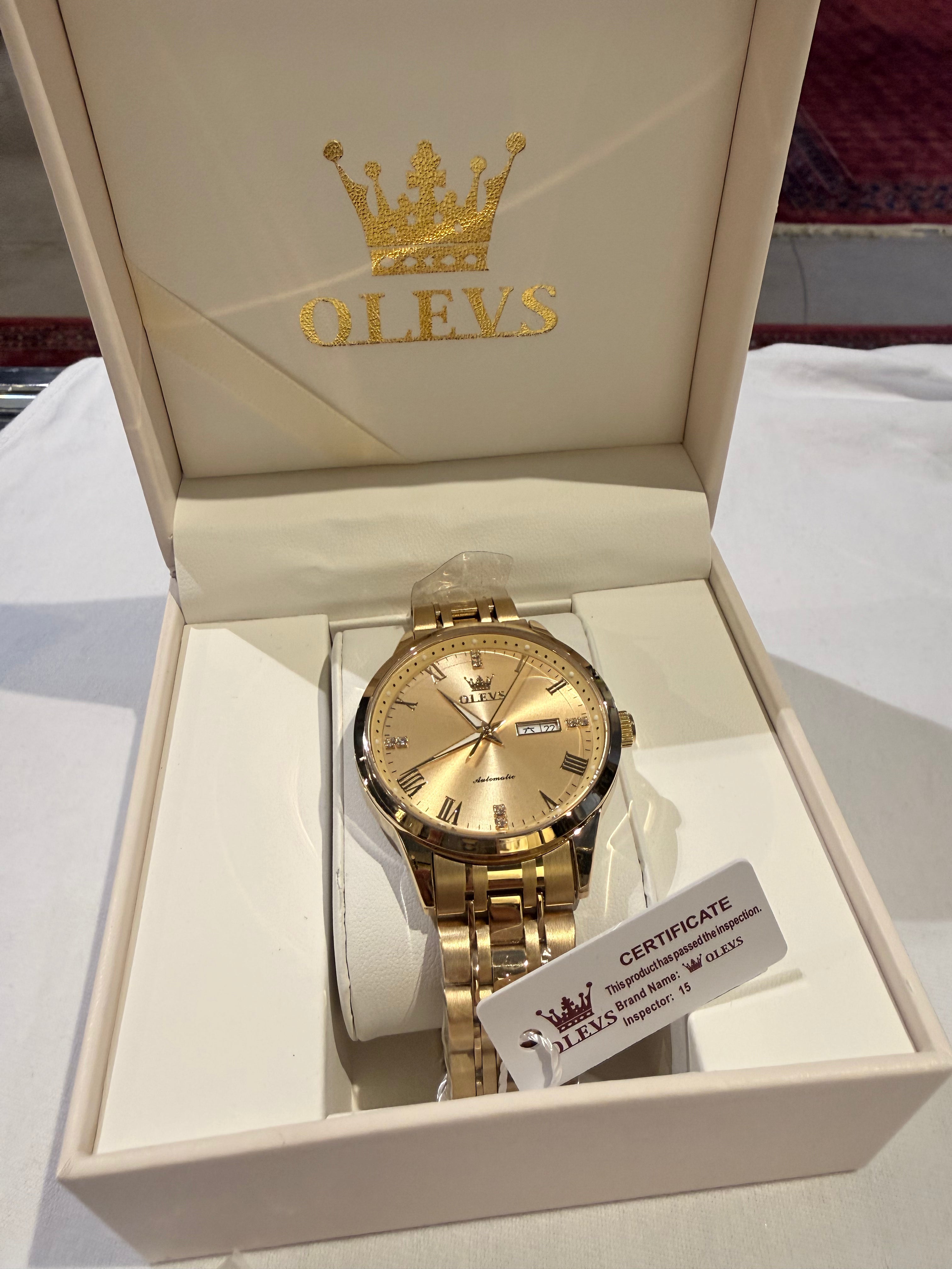 Olevs Gold watch