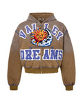 BROWN SUNNY ZIP UP Valley Dream