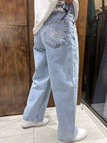Stussy straight Denim Pants Blue