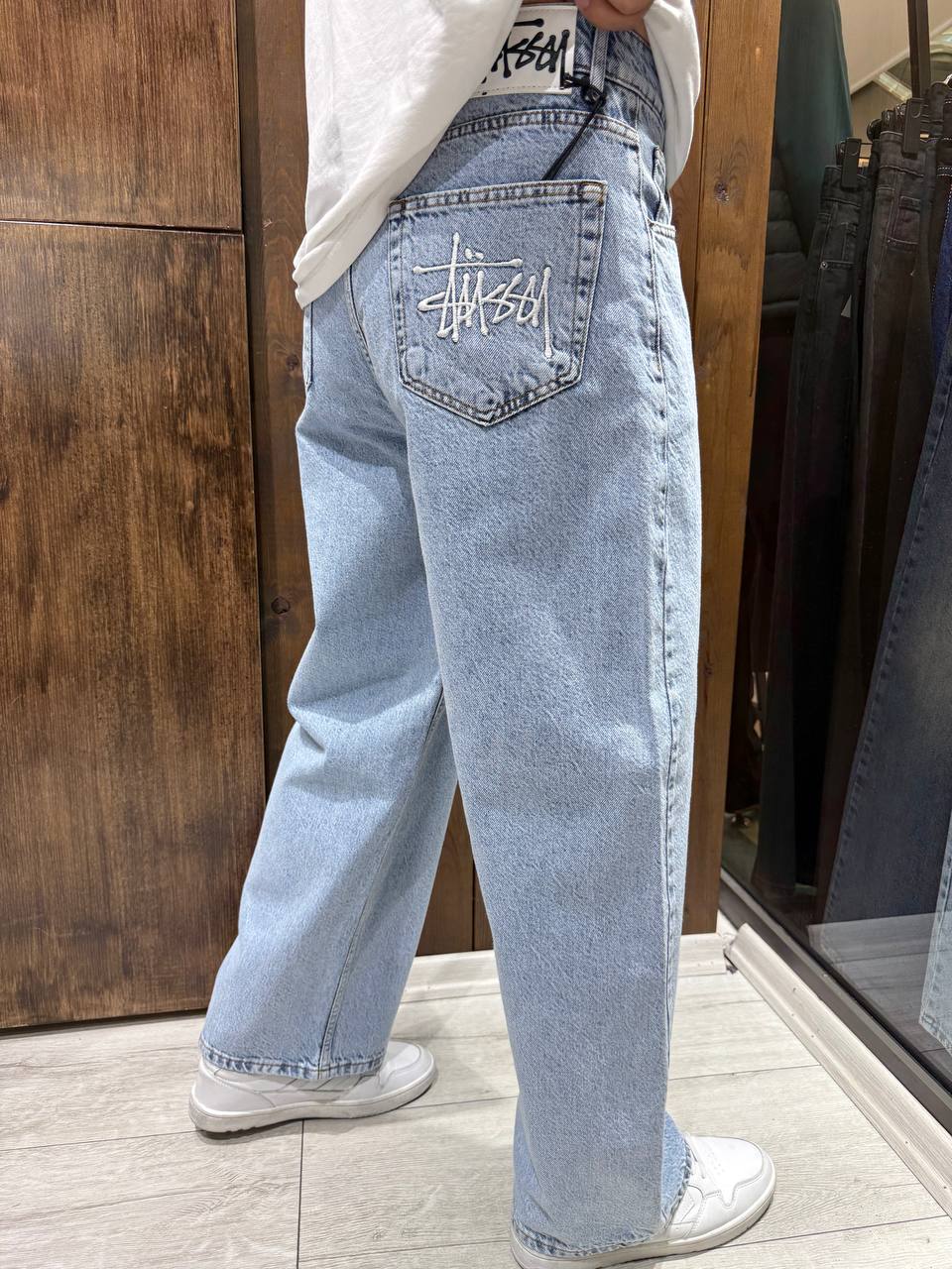 Stussy straight Denim Pants Blue