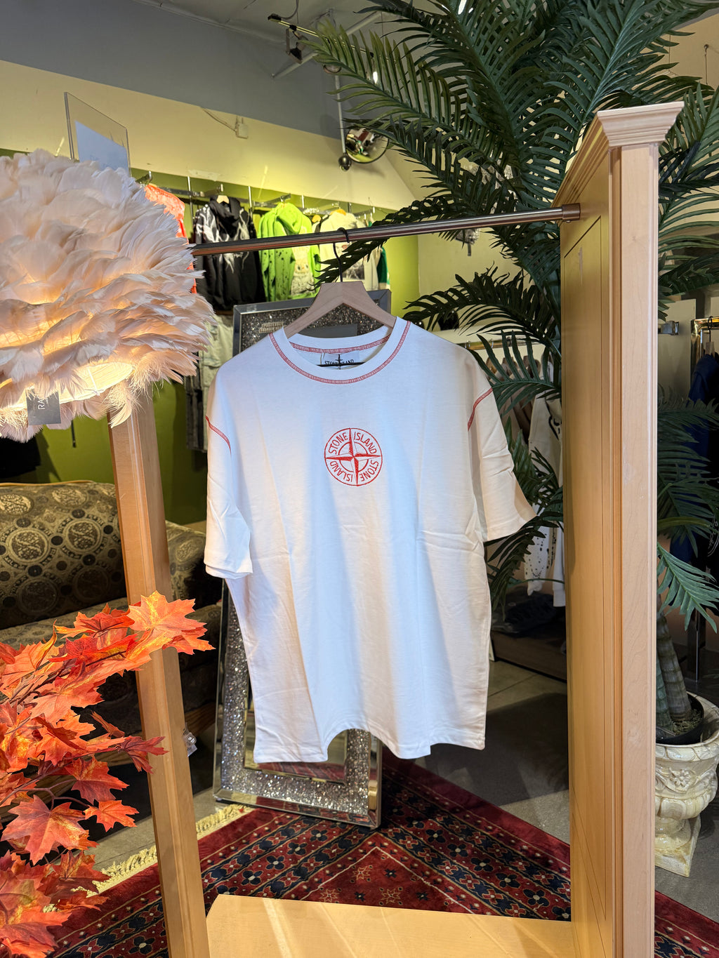 Stone Island T shirt embroidered all around