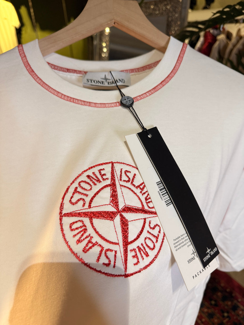 Stone Island T shirt embroidered all around
