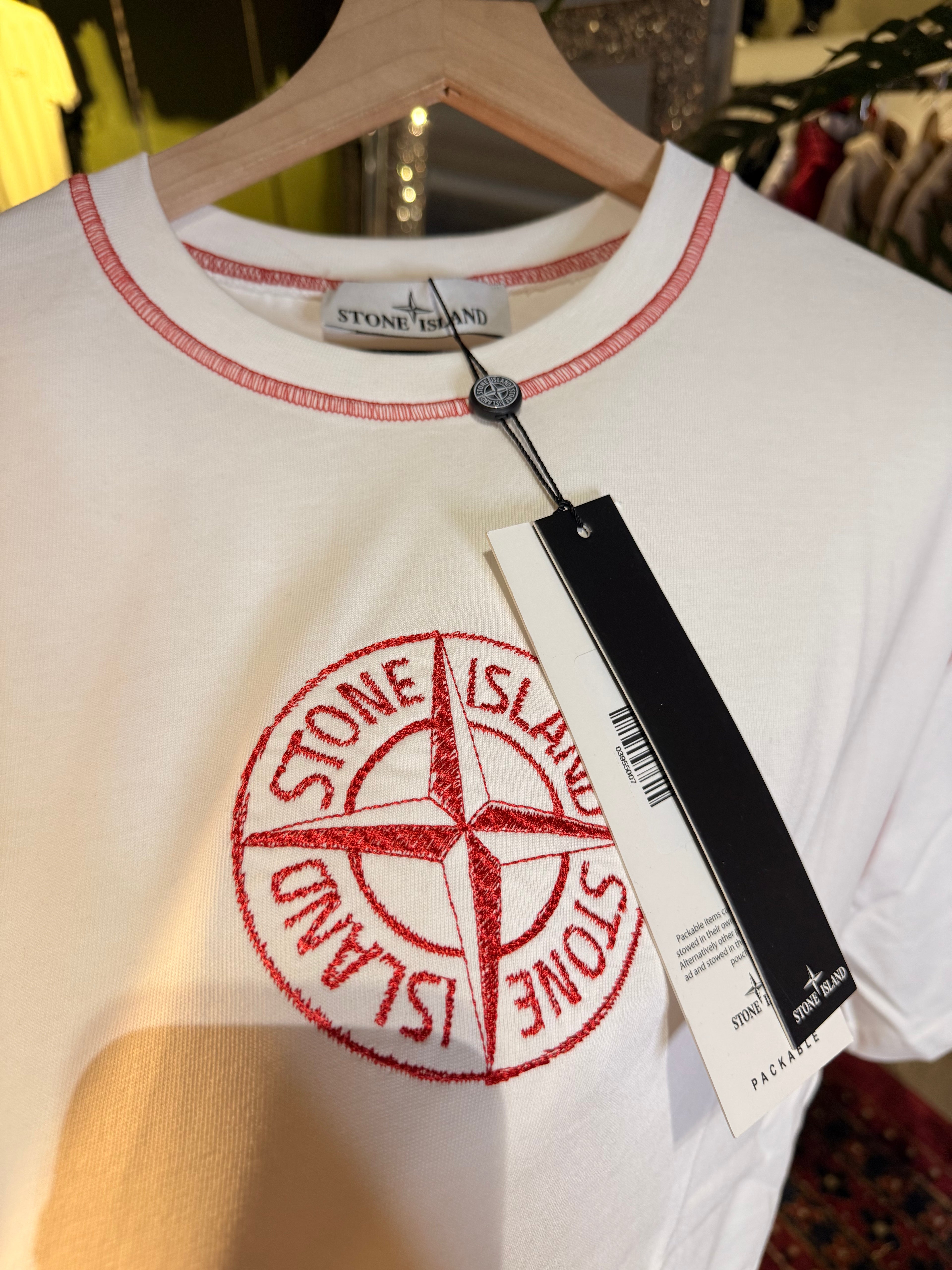Stone Island T shirt embroidered all around