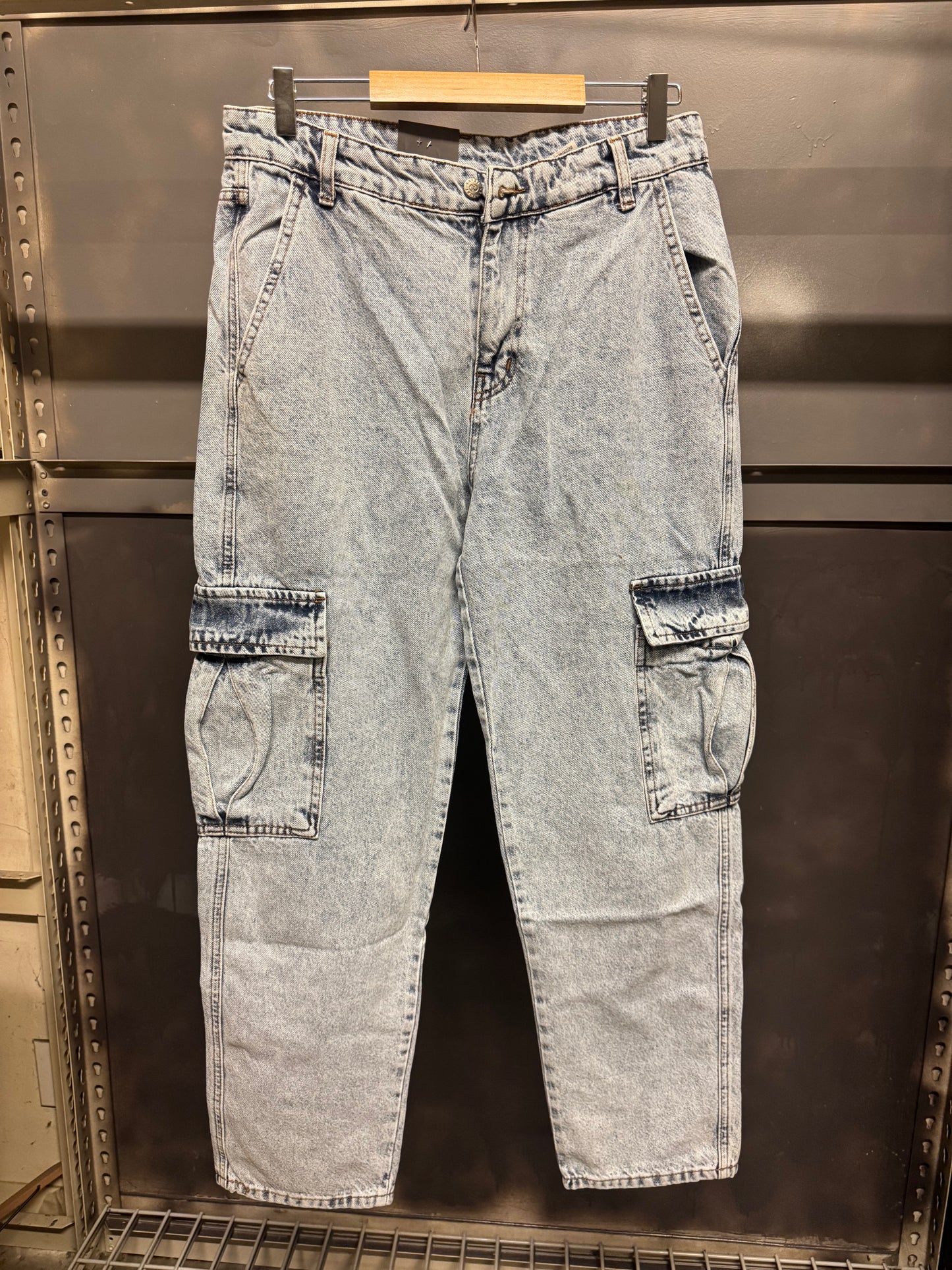 Blue Cargo Denim Jeans