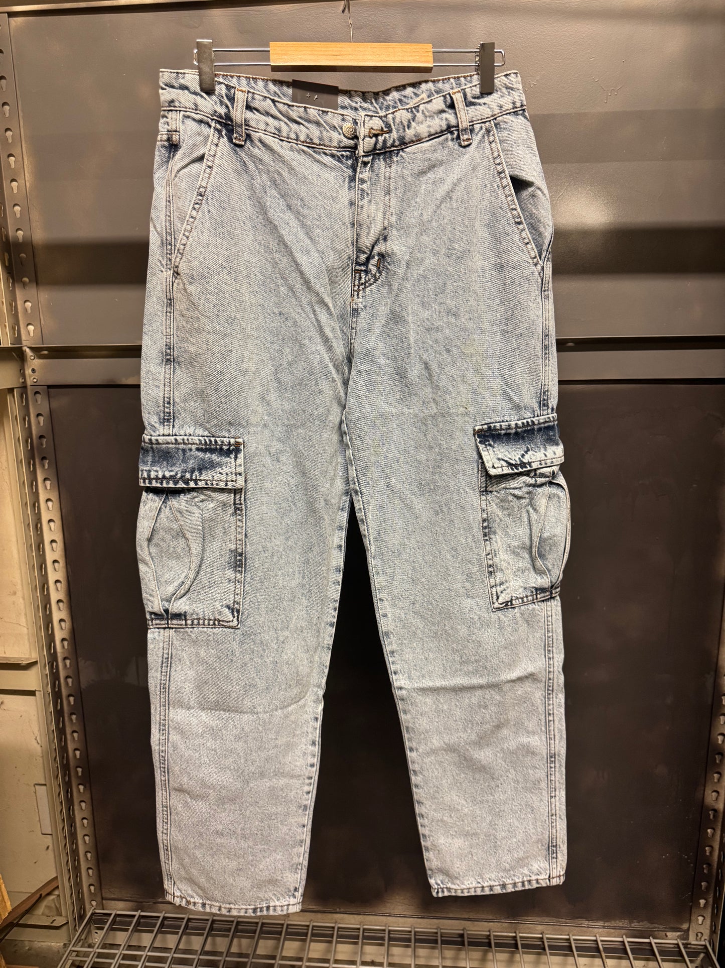 Blue Cargo Denim Jeans