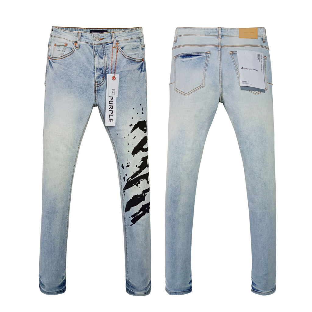 purple slim jeans