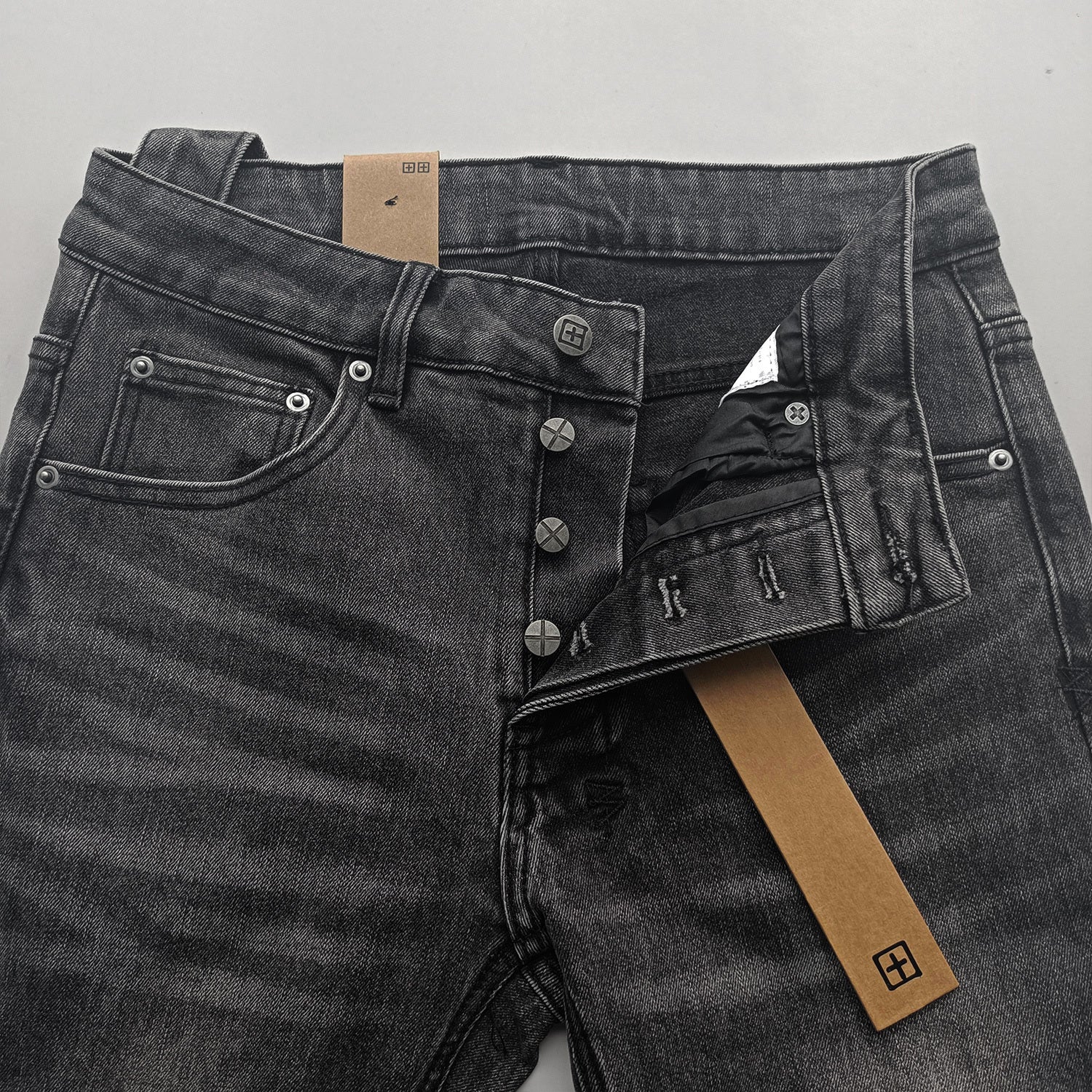 Ksubi Slim fit jeans light blue Gray