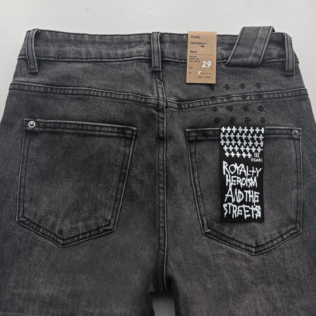 Ksubi Slim fit jeans light blue Gray