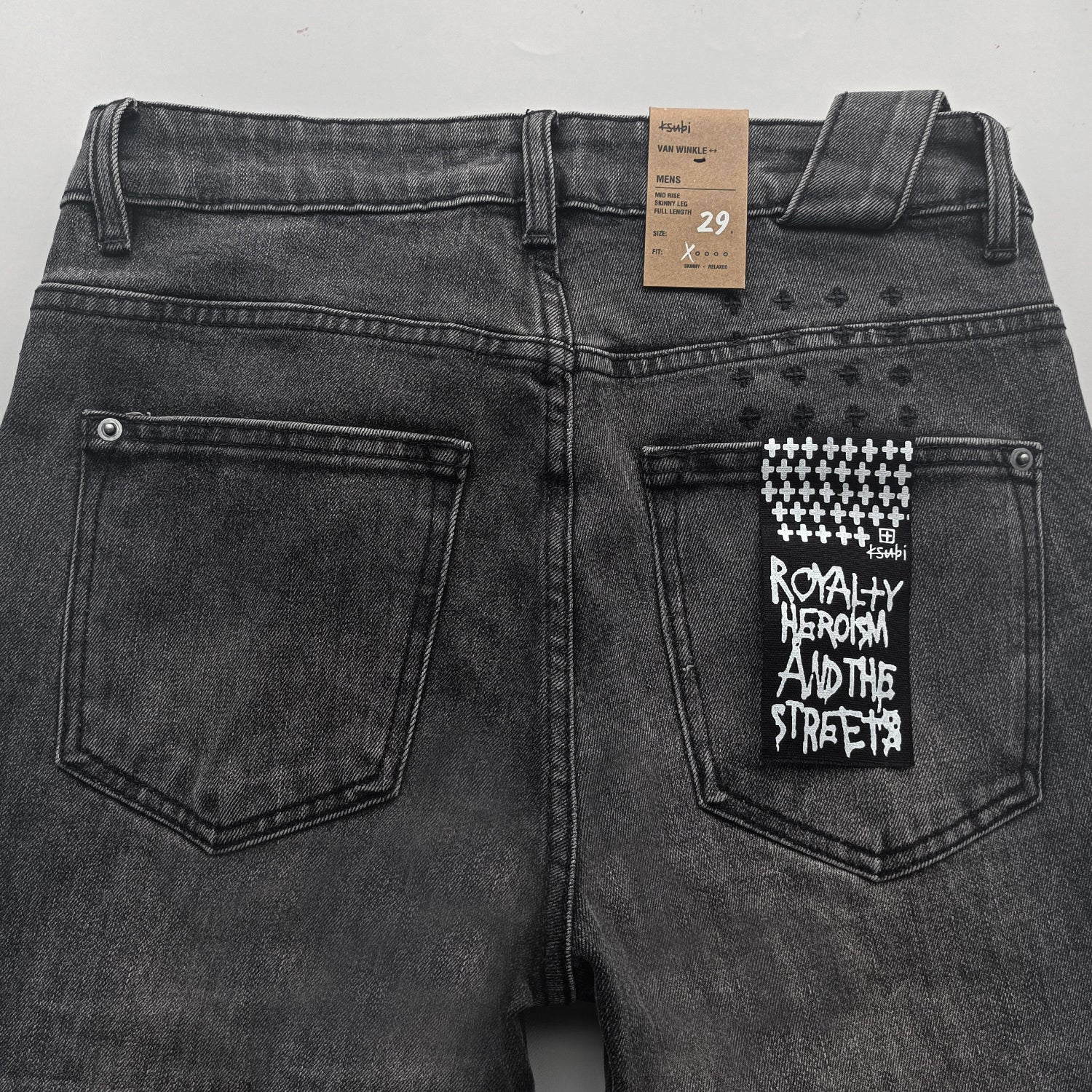 Ksubi Slim fit jeans light blue Gray
