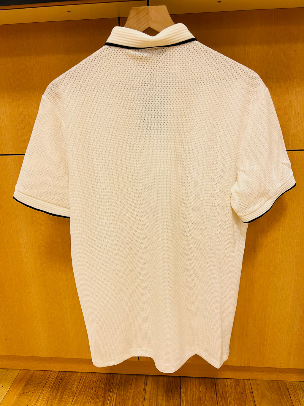White simple polo shirt cotton